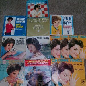 Vintage Connie Francis 45 recods